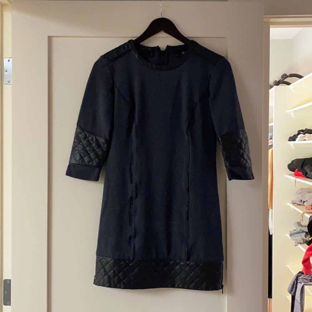 SuperTrash - Davignon Dress - Size S (More like X-Small). Navy with black trim.